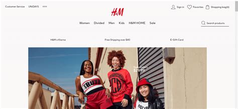 h&m online shopping.